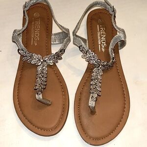 Silver sandals